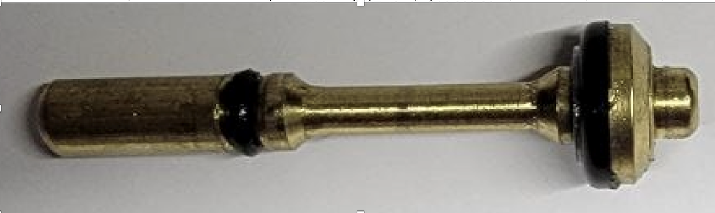 Vástago de bronce para válvula de extintor