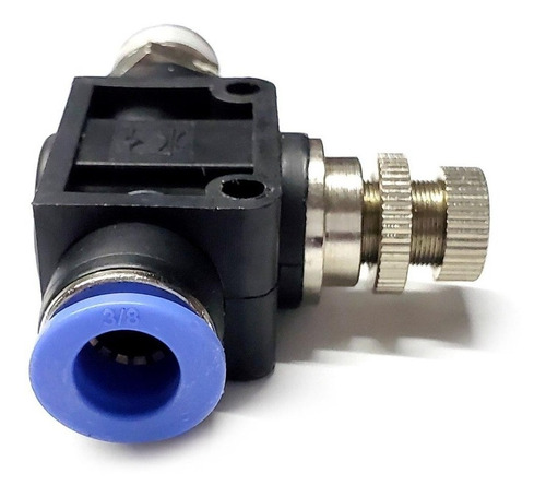 Regulador de flujo recto, 3/8" NPT x 3/8"
