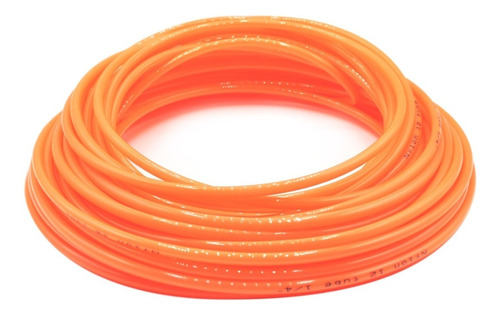 Manguera Para Aire (tubing) De Nylon Naranja 1/4 200 Mts