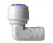 Válvula antirretorno en codo, conexión de 3/8" (agua).