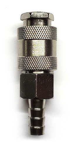 Cople rápido con espiga de 3/8", fabricado en latón y un recubrimiento en niquel.