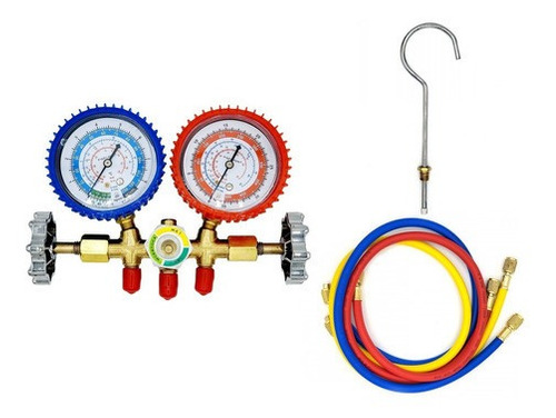 Juego Manómetros Refrigeración Cmanifold R134a R22 R404 R12