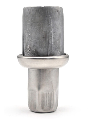 Pie nivelador para tubo de 1 1/2", fabricado en acero inoxidable 304 y aluminio.