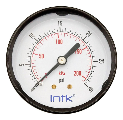 Manómetro Para Compresor Carátula 2.5 , 30 Psi (aire, Gas).
