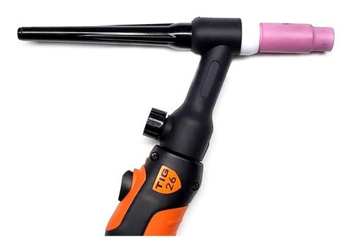 [TIG26V] Antorcha para soldar TIG 7.5 metros, 200 Amp, 26v. Incluye: 3 boquillas de porcelana, 2 mordazas, porta mordaza y capuchón.