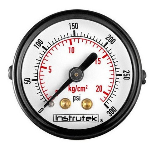[40110300] Manómetro 1.5", estándar, 1/8" NPT, posterior, 300 psi-kg/cm2