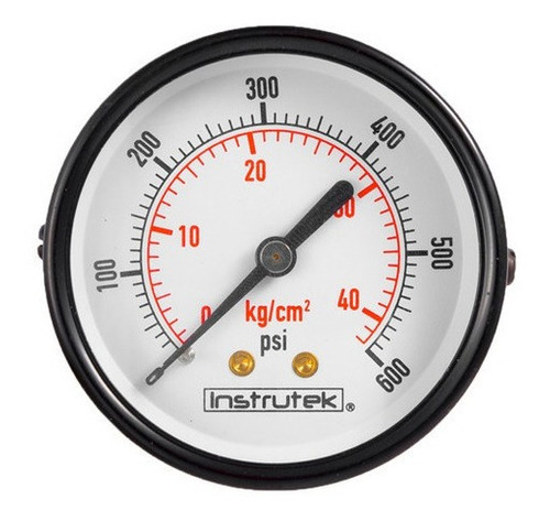 [63110600] Manómetro 2.5", estándar, 1/4" NPT, posterior, 600 psi-kg/cm2