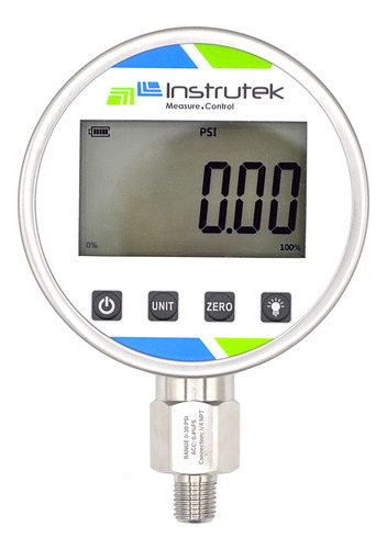 [100D60030] Manómetro digital, 1/4" NPT, rango de 30 psi, exactitud ±0.4%.