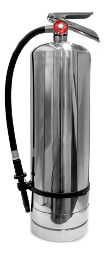 [EXT06SS] Extintor vacío con capacidad de 6 litros de acero inoxidable.