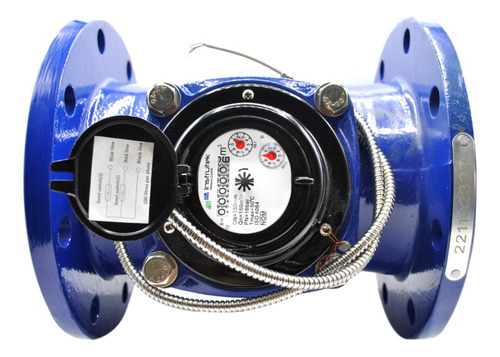 [WDN150] Medidor de agua tipo turbina, cuerpo de hierro fundido con registro hermético y transmisión magnética. Extremos en 6", bridas ANSI.