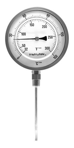 [501000600150] Termómetro 5 pulgadas, inferior, 1/2" NPT, vástago 6", rango 0 a 150 C-F
