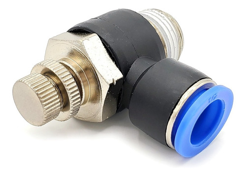 [NSE12N12] Regulador de flujo en codo, 1/2" NPT x 1/2"