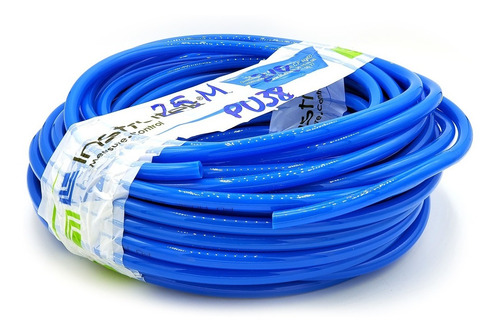 [PU38QTY25] Manguera Para Aire (tubing) De Poliuretano Azul 3/8 25 Mts