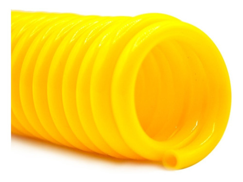 [PURY6MMX3] Manguera de poliuretano retráctil en color amarillo de 6 mm, longitud 3 metros.