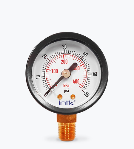 [INTK4010060] Manómetro Para Compresor Carátula 1.5 60 Psi-kpa (aire, Gas)